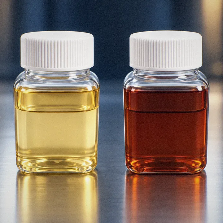 KG-4A and KG-4B powder metallurgy rust preventive oil sample bottles
